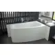 Luna wanna akrylowa asymetryczna 150x80  Prawa z zabudową